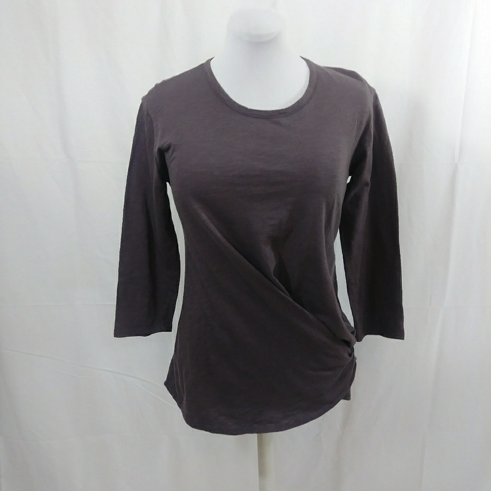 Anthro Stateside gathered hip long sleeve top
